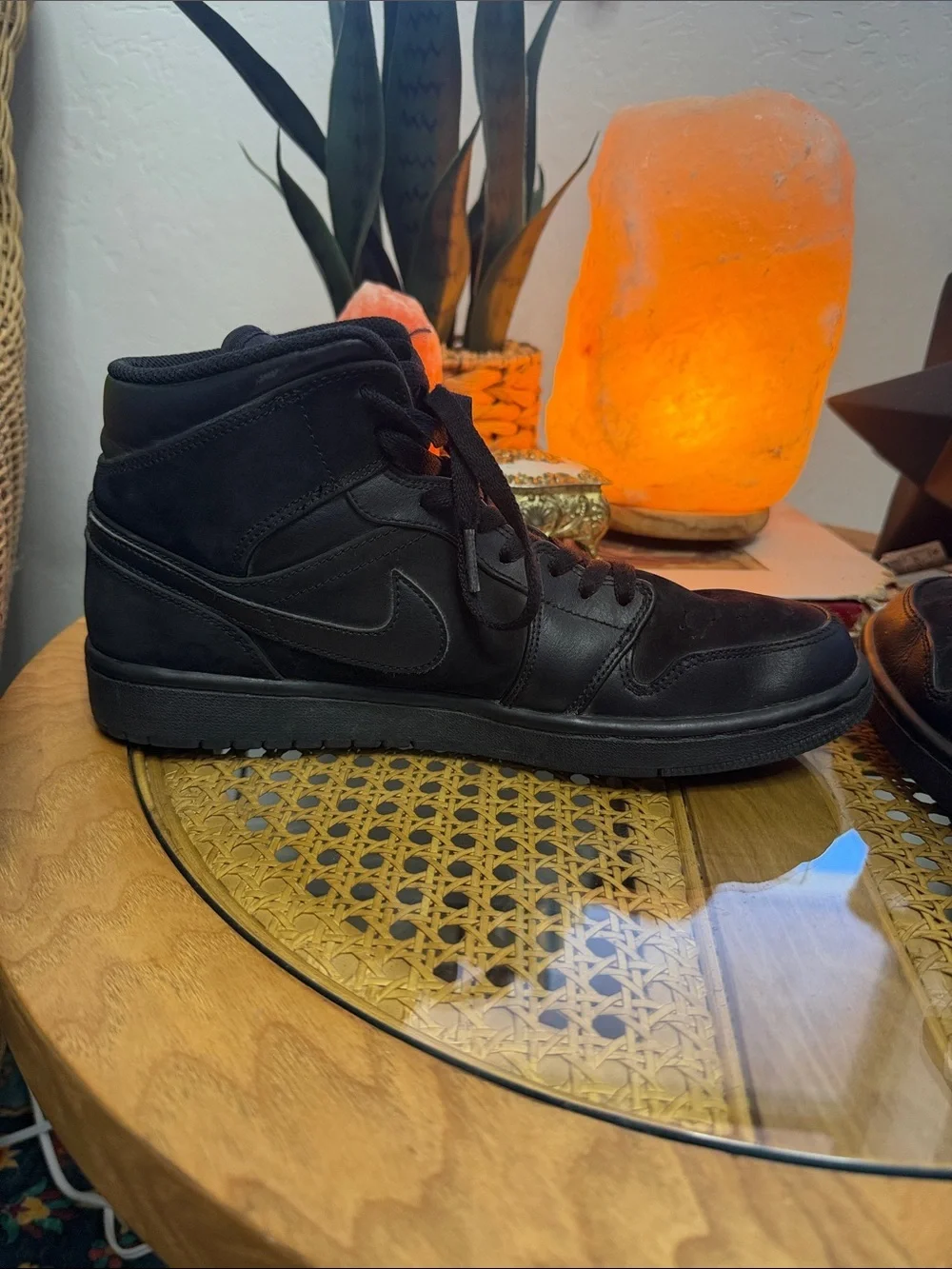Nike Air Jordan 1 Mid Men's Sneakers - Black